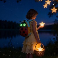 LED Ladybug Kids Backpack